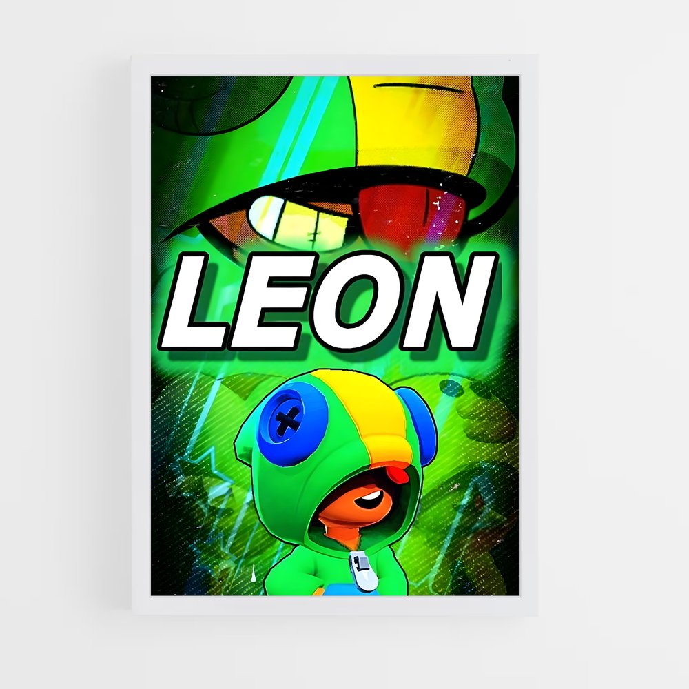 Poster Leon la Légende – affiche Brawl Star (vue 3)